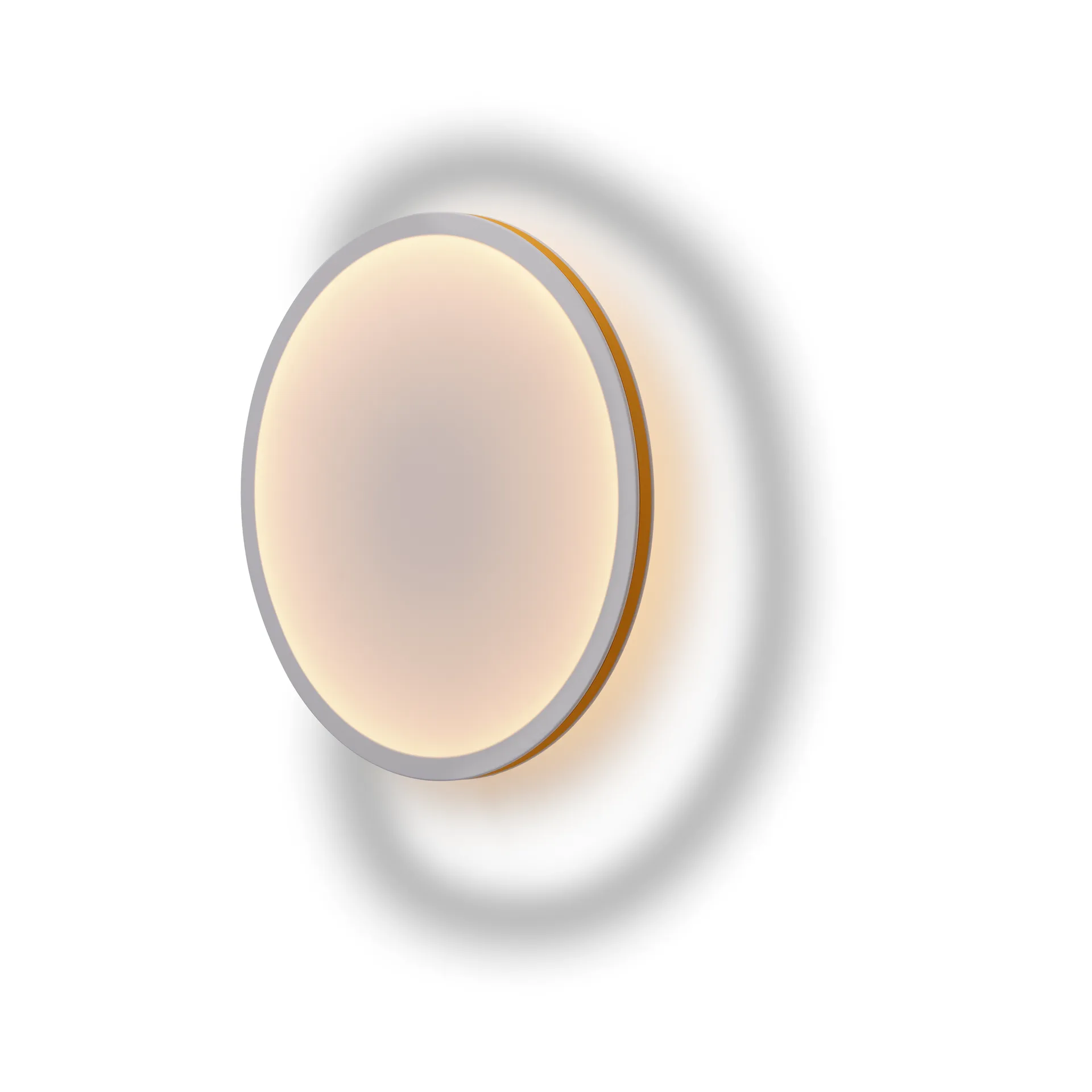 Calm Wandleuchte Ø50 cm, White/Orange Muuto