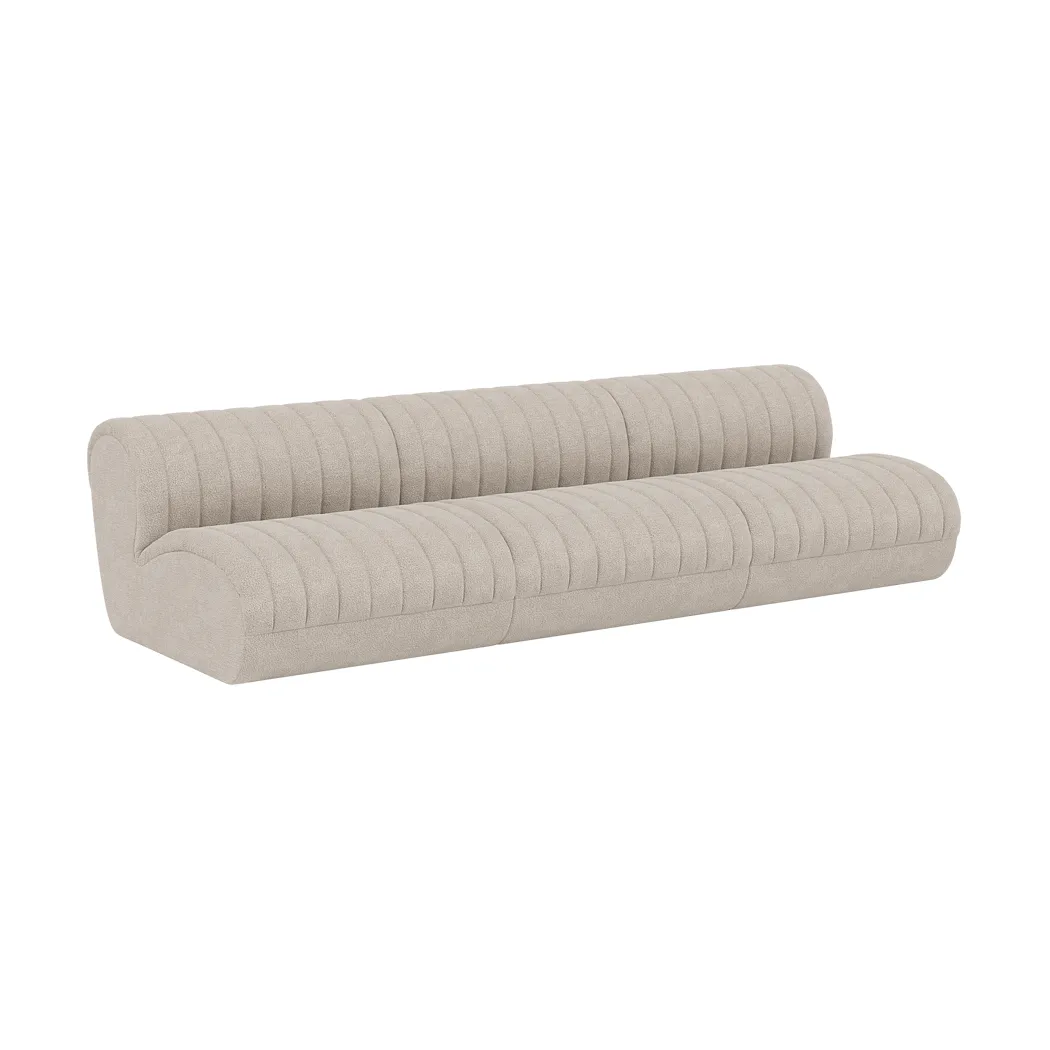 Coltre Modulsofa, Konfiguration 1, Turf-Sand, 3-Sitzer Muuto