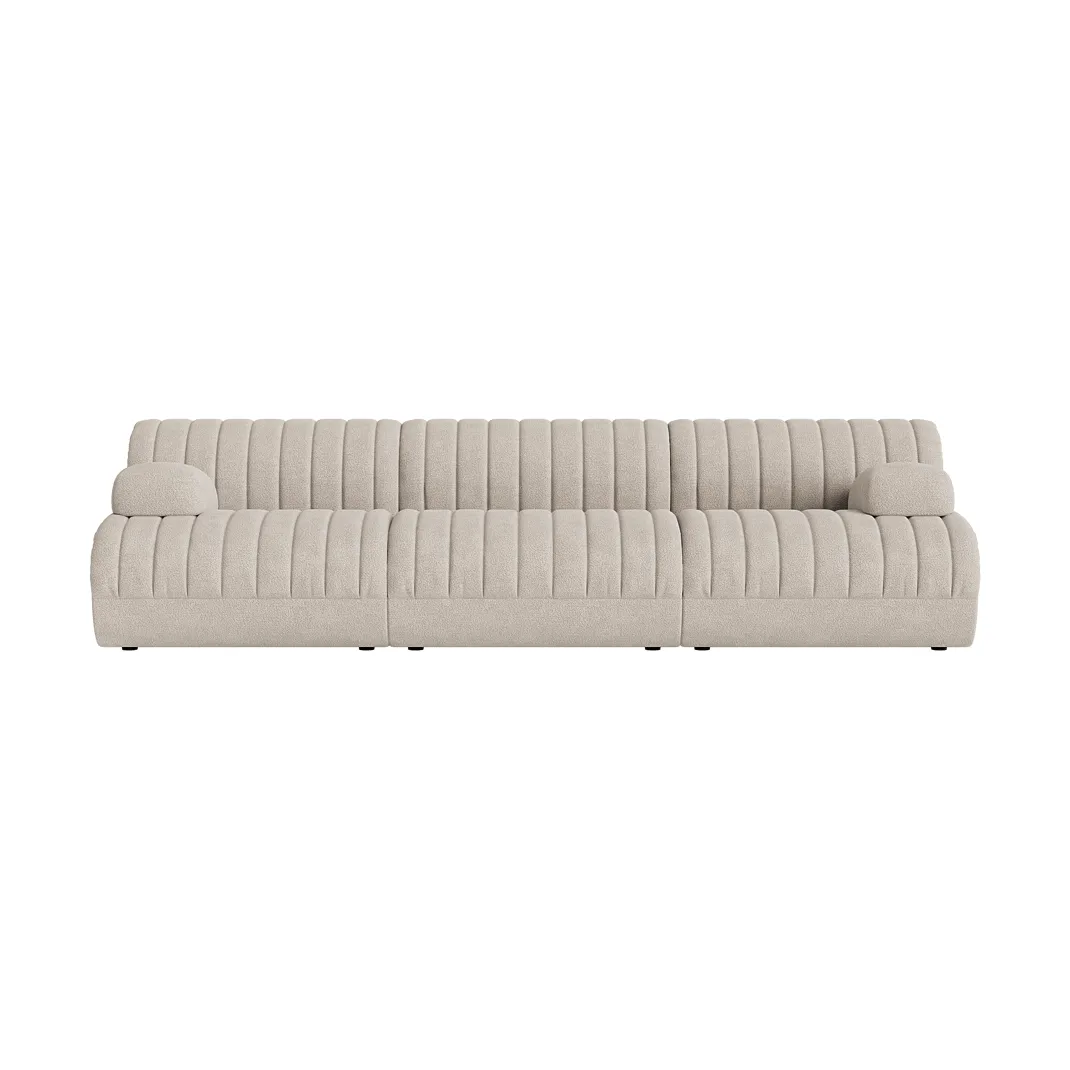 Coltre Modulsofa, Konfiguration 2, Turf-Sand, 3-Sitzer Muuto