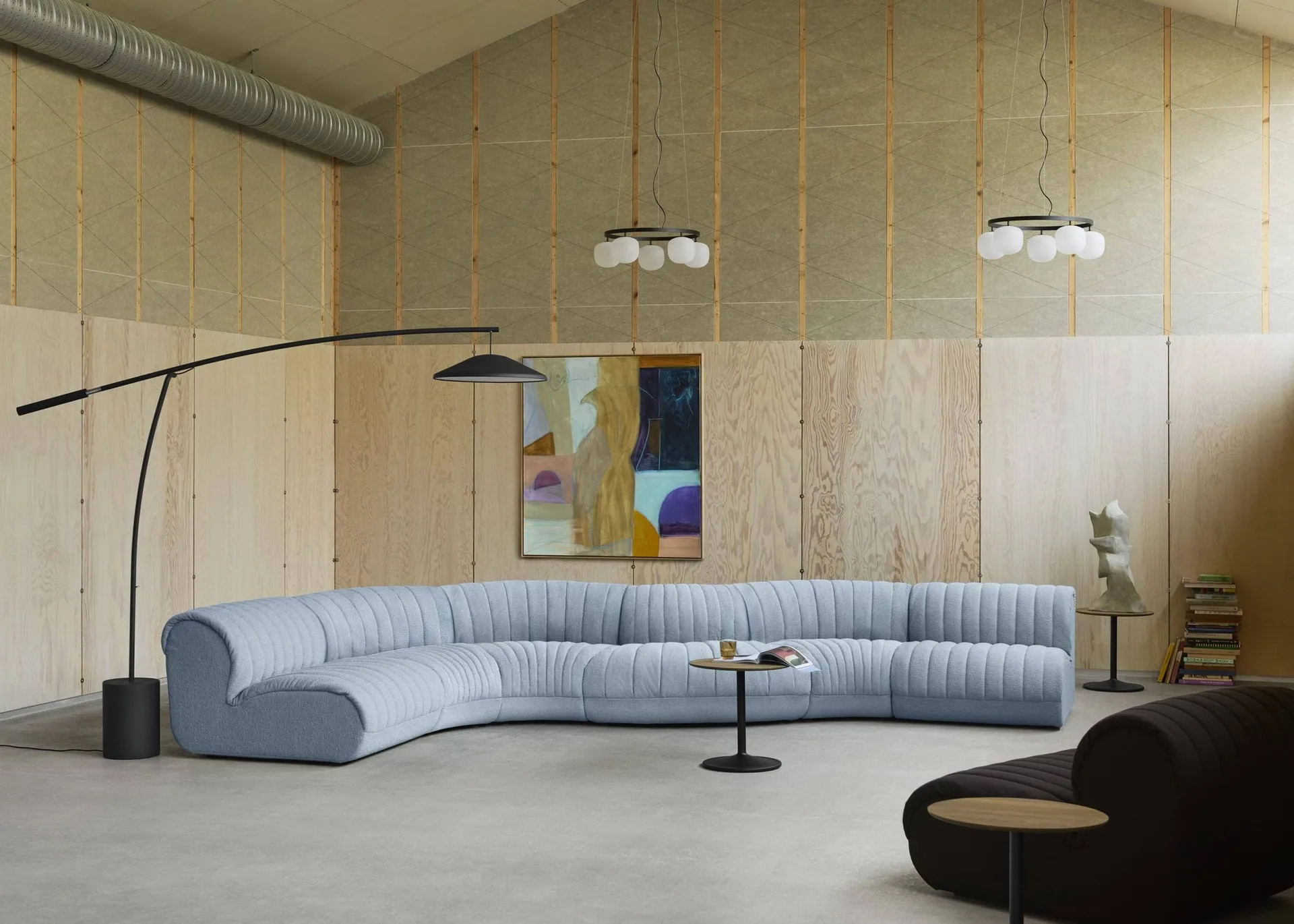 Coltre Modulsofa, Konfiguration 2, Turf-Sand, 3-Sitzer Muuto