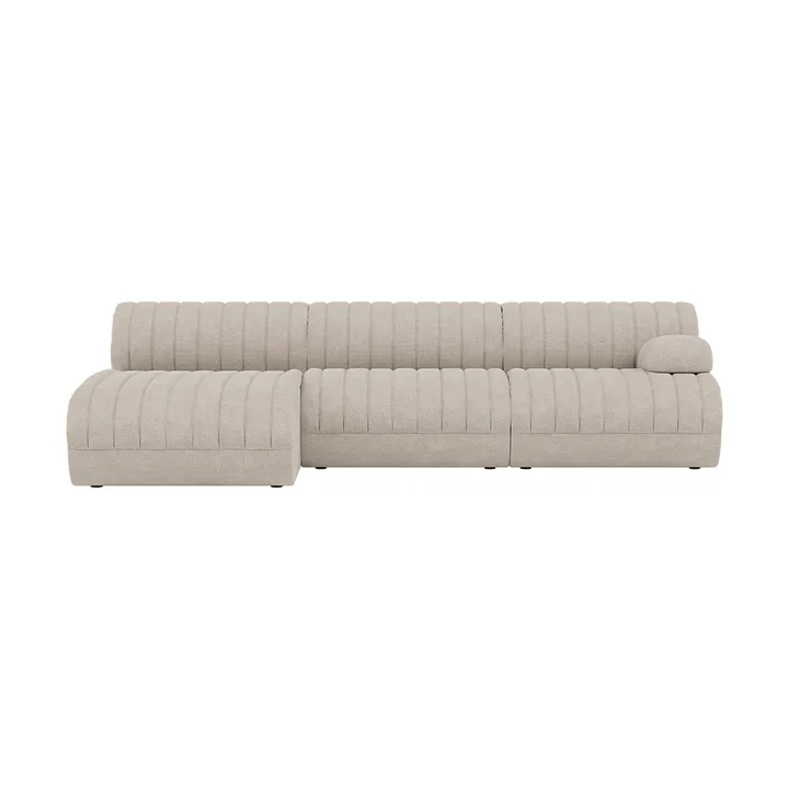 Coltre Modulsofa - Konfiguration 3, Turf-Sand, 3-Sitzer - Muuto