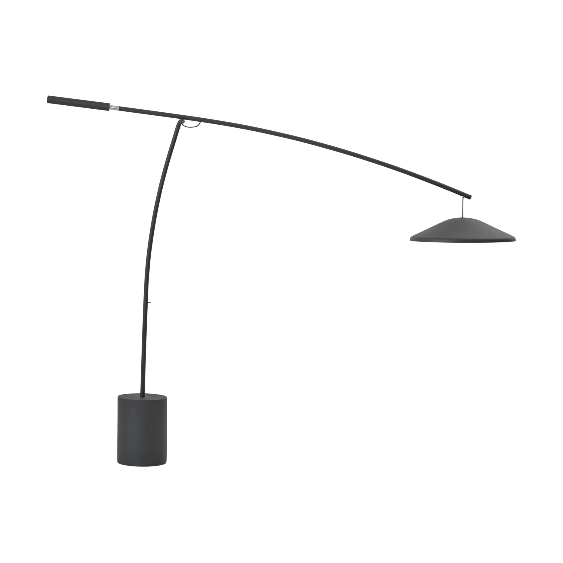 Contra Stehleuchte, Anthracite black-concrete, 188 cm Muuto