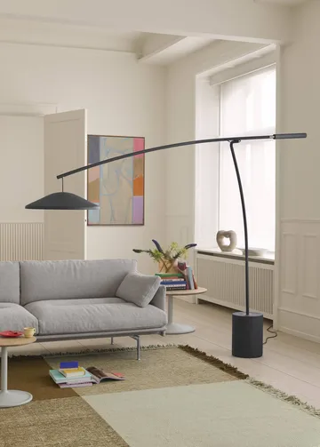 Contra Stehleuchte - Anthracite black-concrete, 188 cm - Muuto