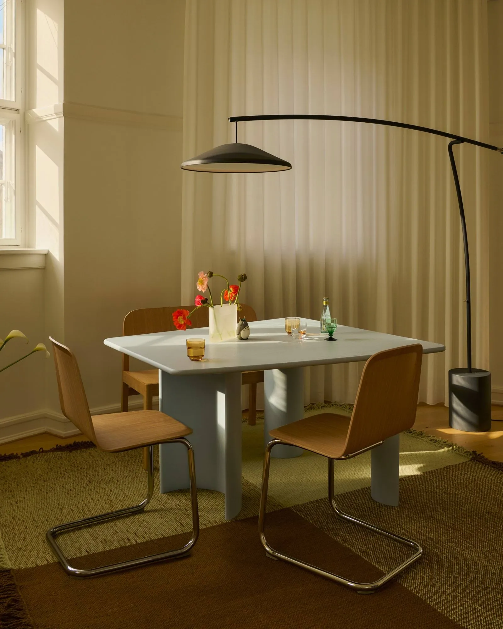 Contra Stehleuchte, Anthracite black-concrete, 188 cm Muuto