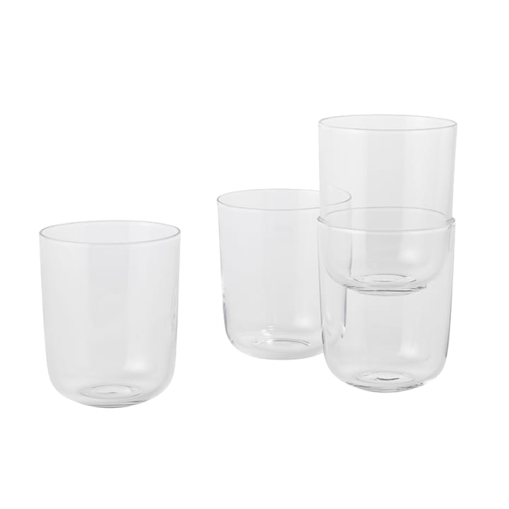 Corky Glas hoch 4er Pack - Klar - Muuto