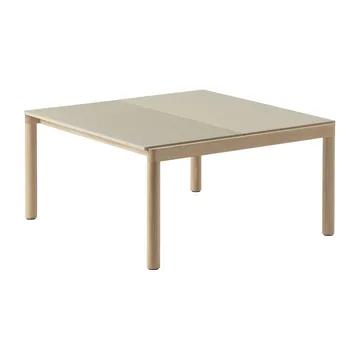 Couple 1 Plain-1 Wavy Couchtisch 80 x 84 x 40cm - Sand-oak - Muuto