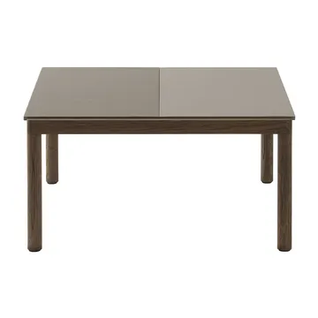 Couple 1 Plain-1 Wavy Couchtisch 80 x 84 x 40cm - Taupe-dark oiled oak - Muuto