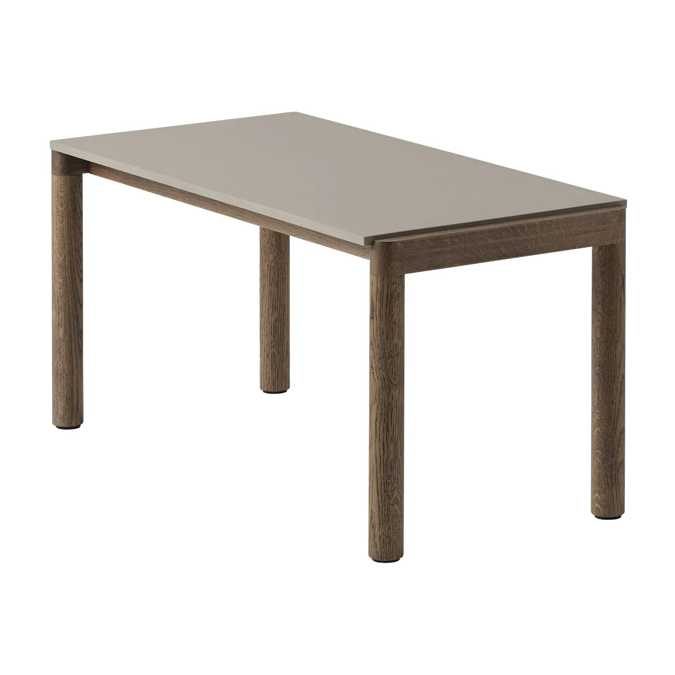 Couple 1 Plain Couchtisch 40 x 84 x 40cm, Taupe-dark oiled oak Muuto