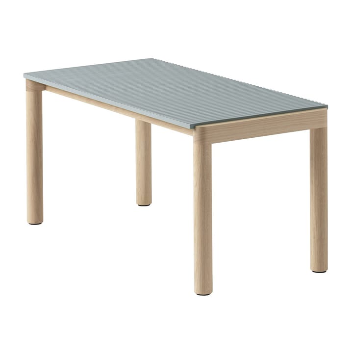 Couple 1 Wavy Beistelltisch 40 x 84 x 40cm - Pale blue-oak - Muuto