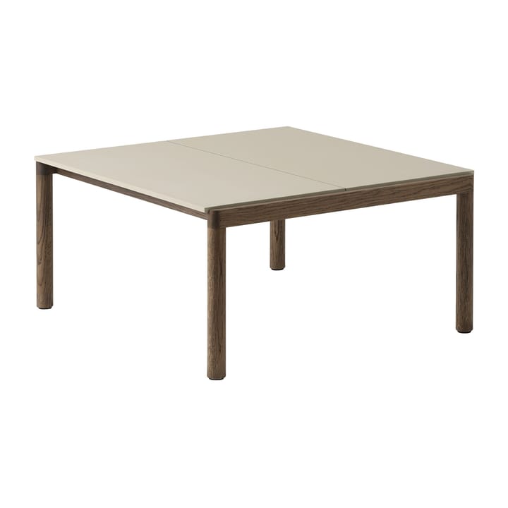 Couple 2 Plain Beistelltisch 80 x 84 x 40cm - Sand-dark oiled oak - Muuto