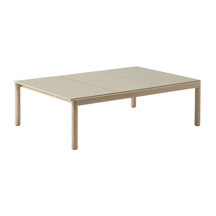 Couple 3 Plain Couchtisch 120 x 84 x 35cm - Sand-oak - Muuto