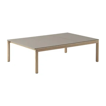Couple 3 Plain Couchtisch 120 x 84 x 35cm - Taupe-oak - Muuto