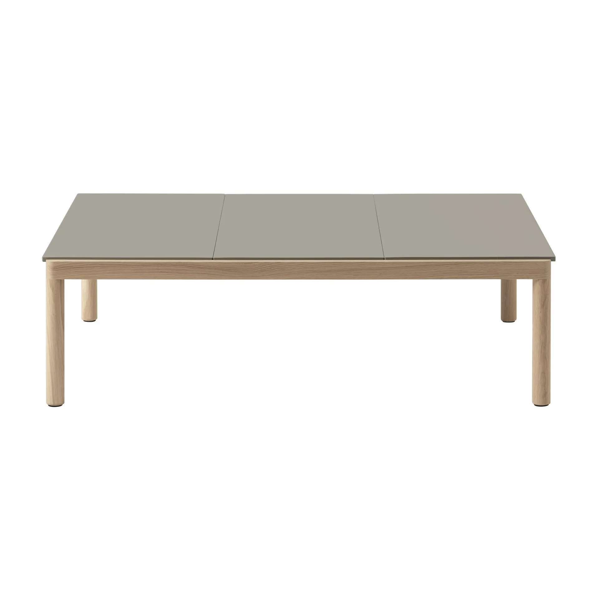 Couple 3 Plain Couchtisch 120 x 84 x 35cm, Taupe-oak Muuto