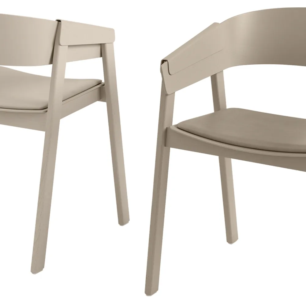 Cover Armlehnstuhl verkleideter Sitz, Remix 252-oak Muuto