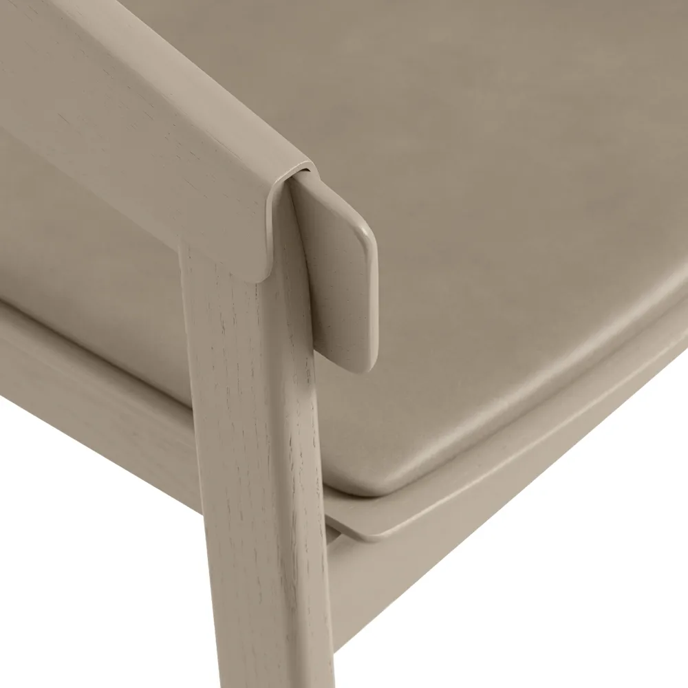 Cover Armlehnstuhl verkleideter Sitz, Remix 252-oak Muuto