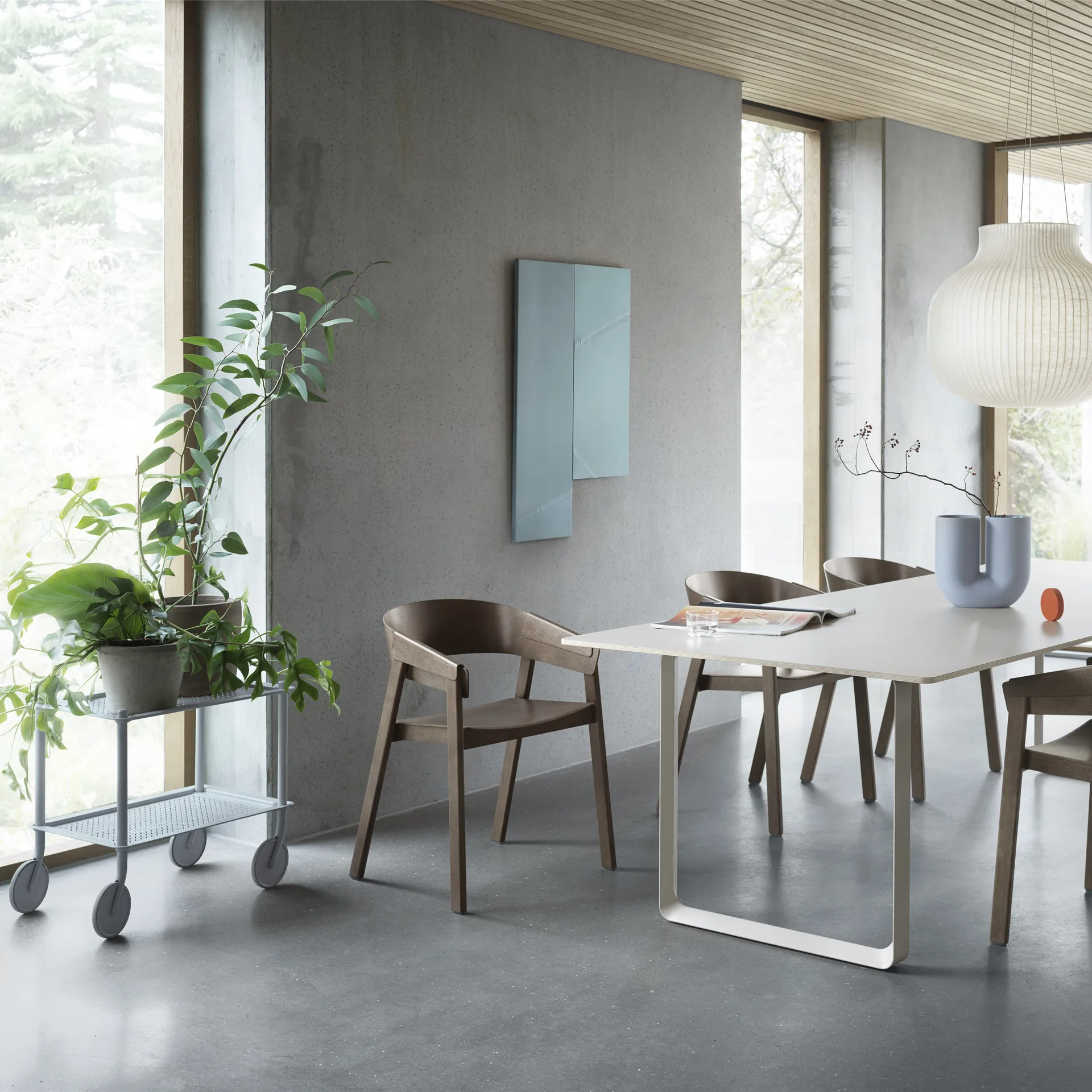 Cover lounge chair, Stained dark brown Muuto