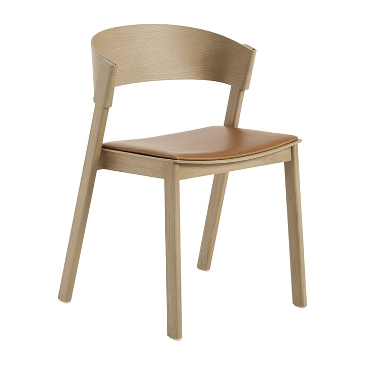 Cover Side Chair leather - Konjak-Eiche - Muuto