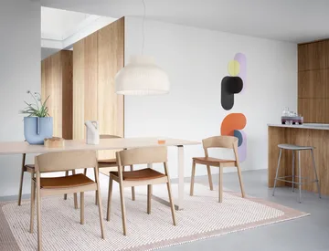 Cover Side Chair leather - Konjak-Eiche - Muuto