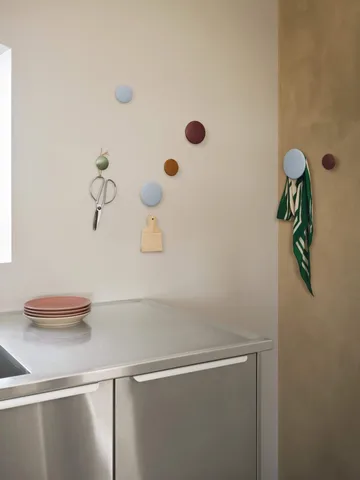 Dots Wandhaken 5er Set - Schwarz lasierte Esche - Muuto