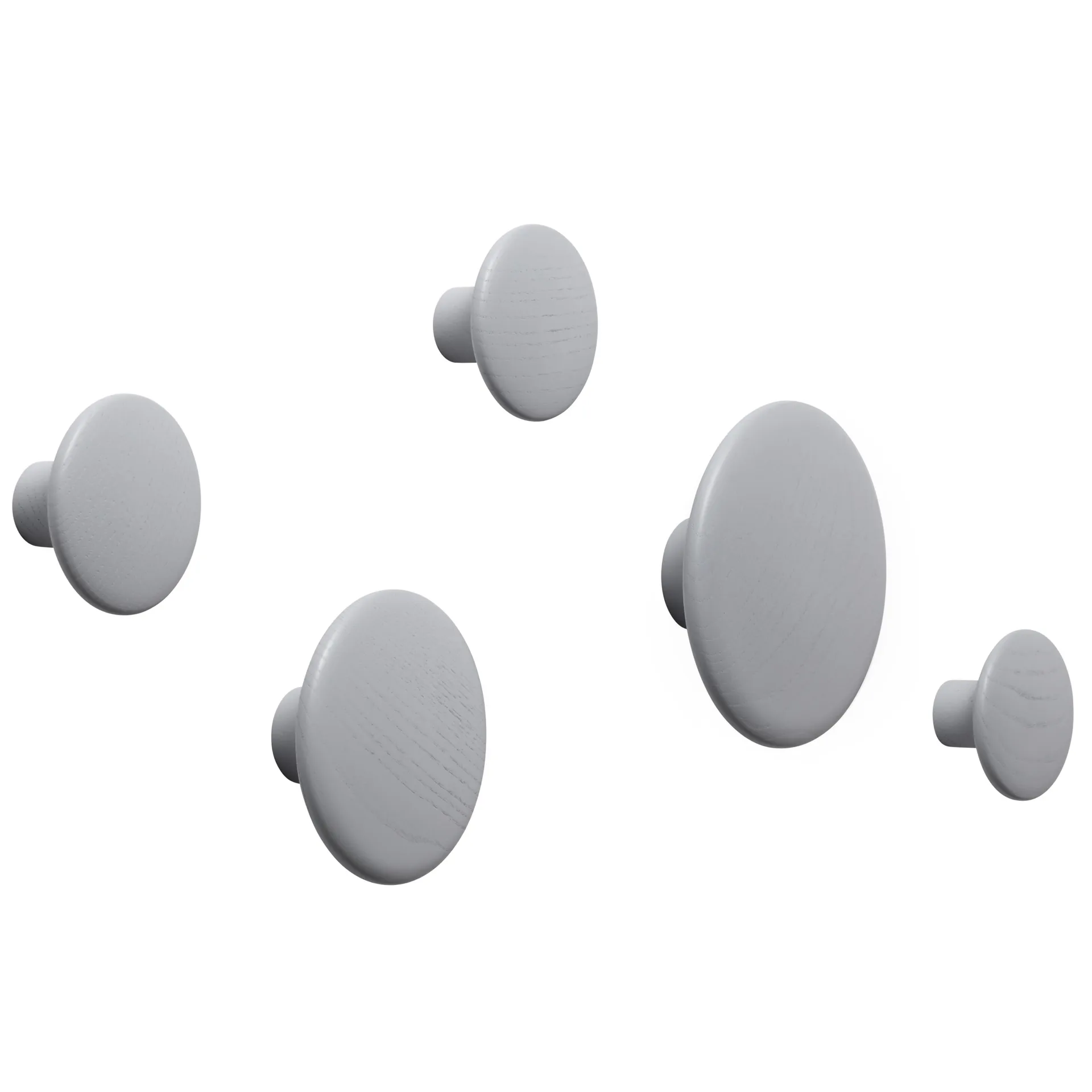 Dots Wandhaken grau, Ø13 cm Muuto