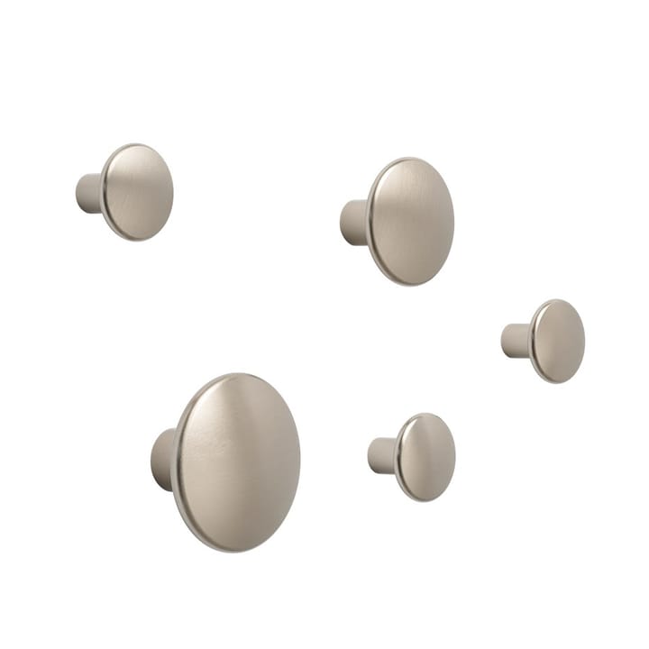 Dots Wandhaken Metall 5er Set - Taupe - Muuto