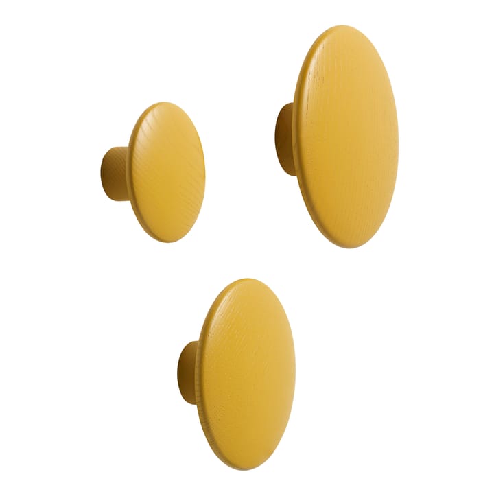 Dots Wandhaken senfgelb, Mittel Muuto