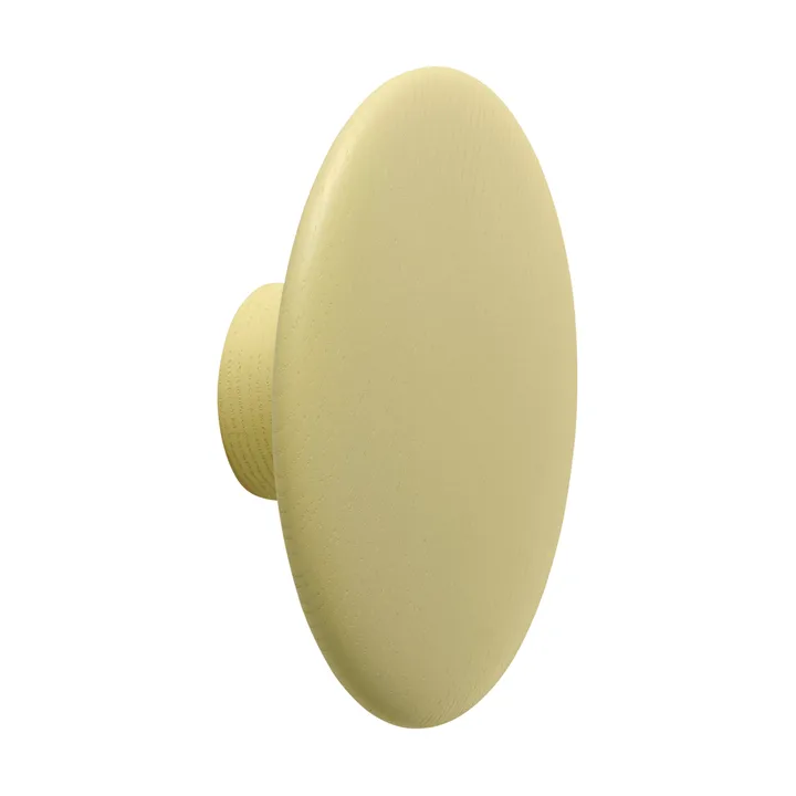 Dots Wood Kleiderhaken - Gelb-Beige, Ø13 cm - Muuto