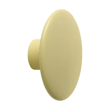 Dots Wood Kleiderhaken - Gelb-Beige, Ø9 cm - Muuto
