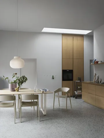 Dots Wood Kleiderhaken - Helloliv, Ø9 cm - Muuto