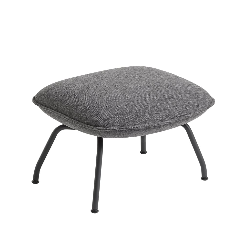 Muuto Doze ottoman Ocean 80-Anthracite black | Skandinavisches Design | Sessel & Hocker | Grau
