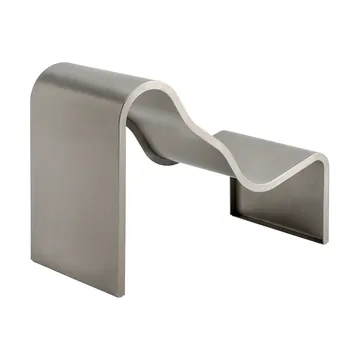 Dream View Bank - Gebürsteter Stahl, 60 cm - Muuto