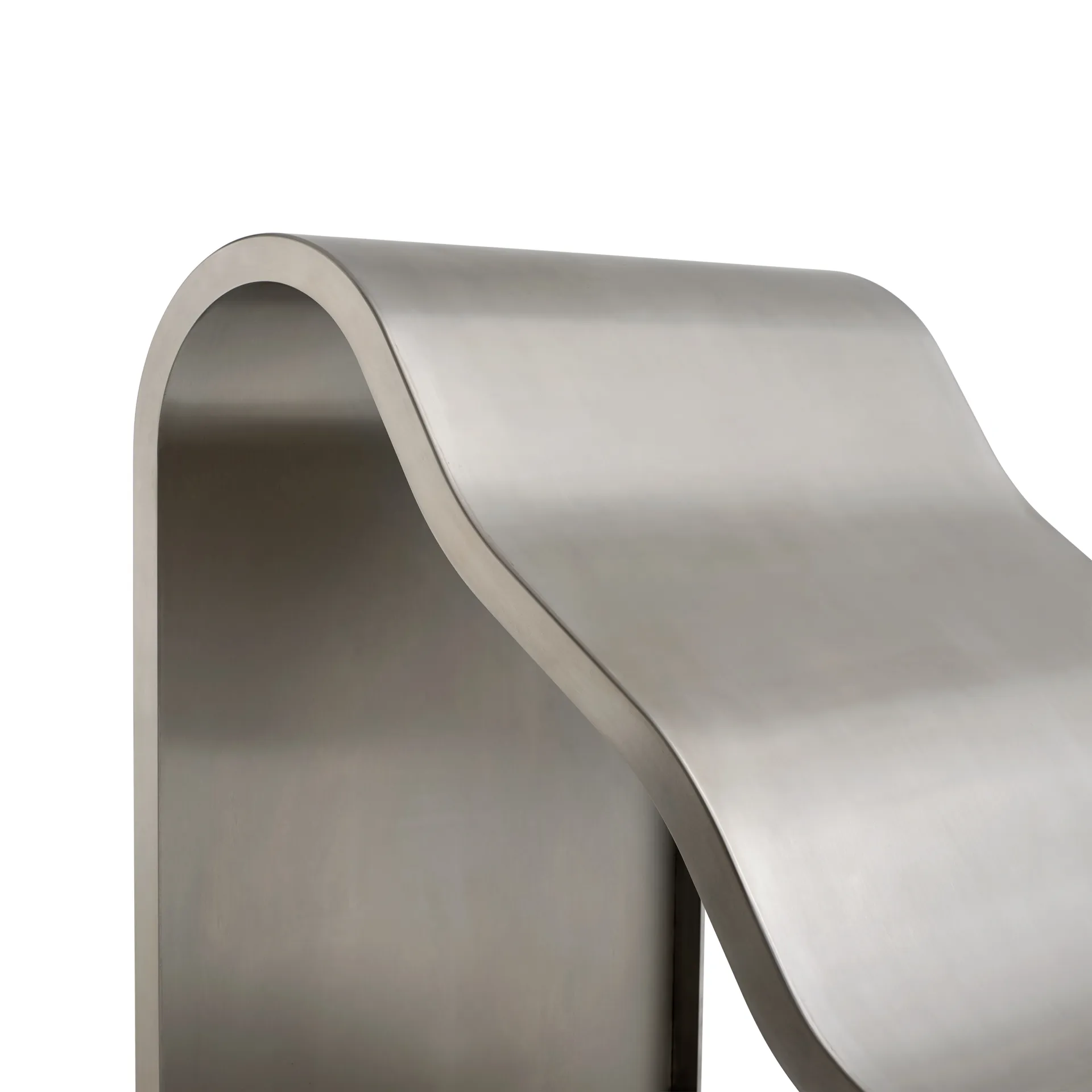 Dream View Bank, Gebürsteter Stahl, 60 cm Muuto