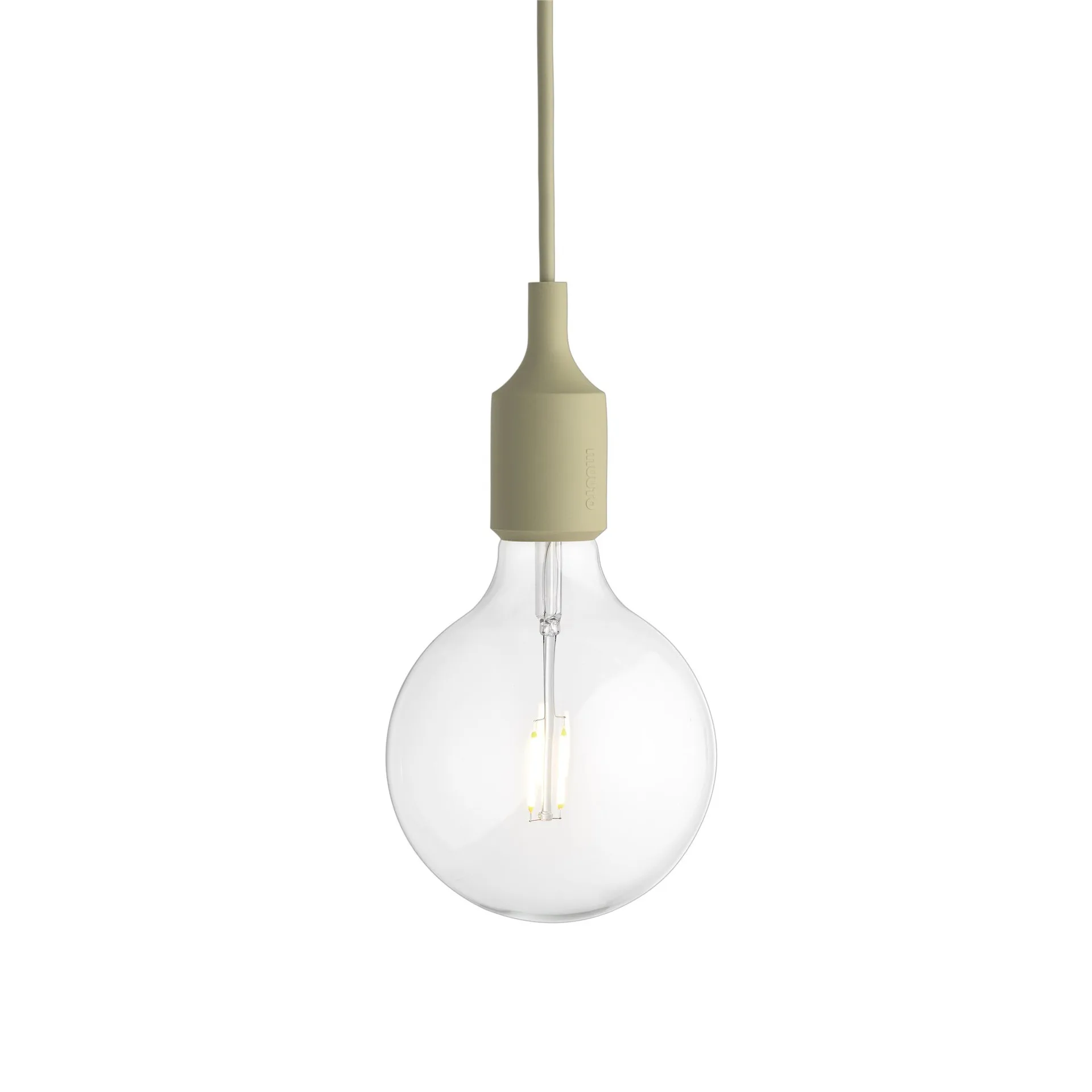 E 27 Lamp Pendelleuchte, Beige-grün Muuto