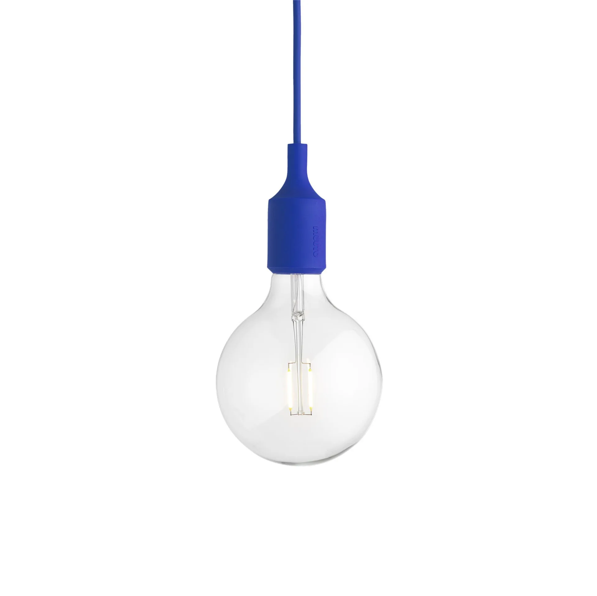 E 27 Lamp Pendelleuchte, Blau Muuto