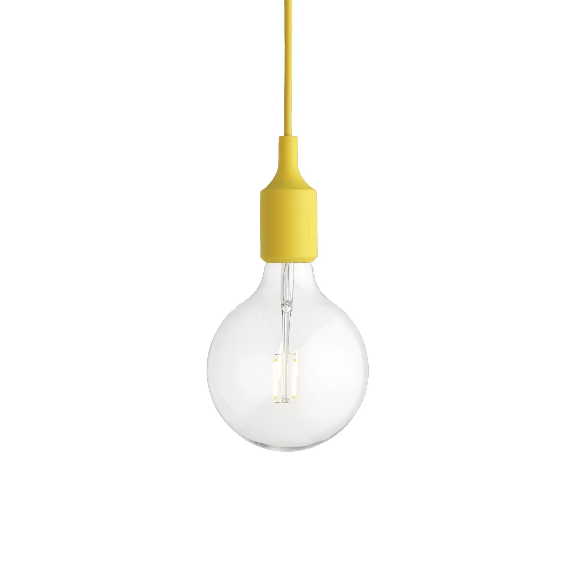 E 27 Lamp Pendelleuchte, Gelb Muuto