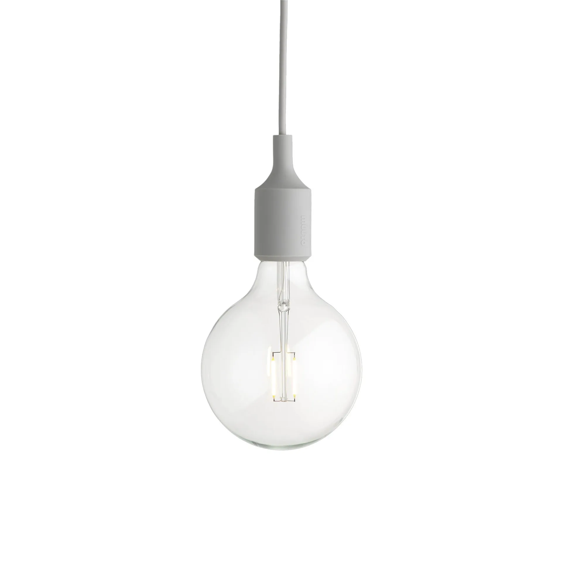 E 27 Lamp Pendelleuchte, Hellgrau Muuto