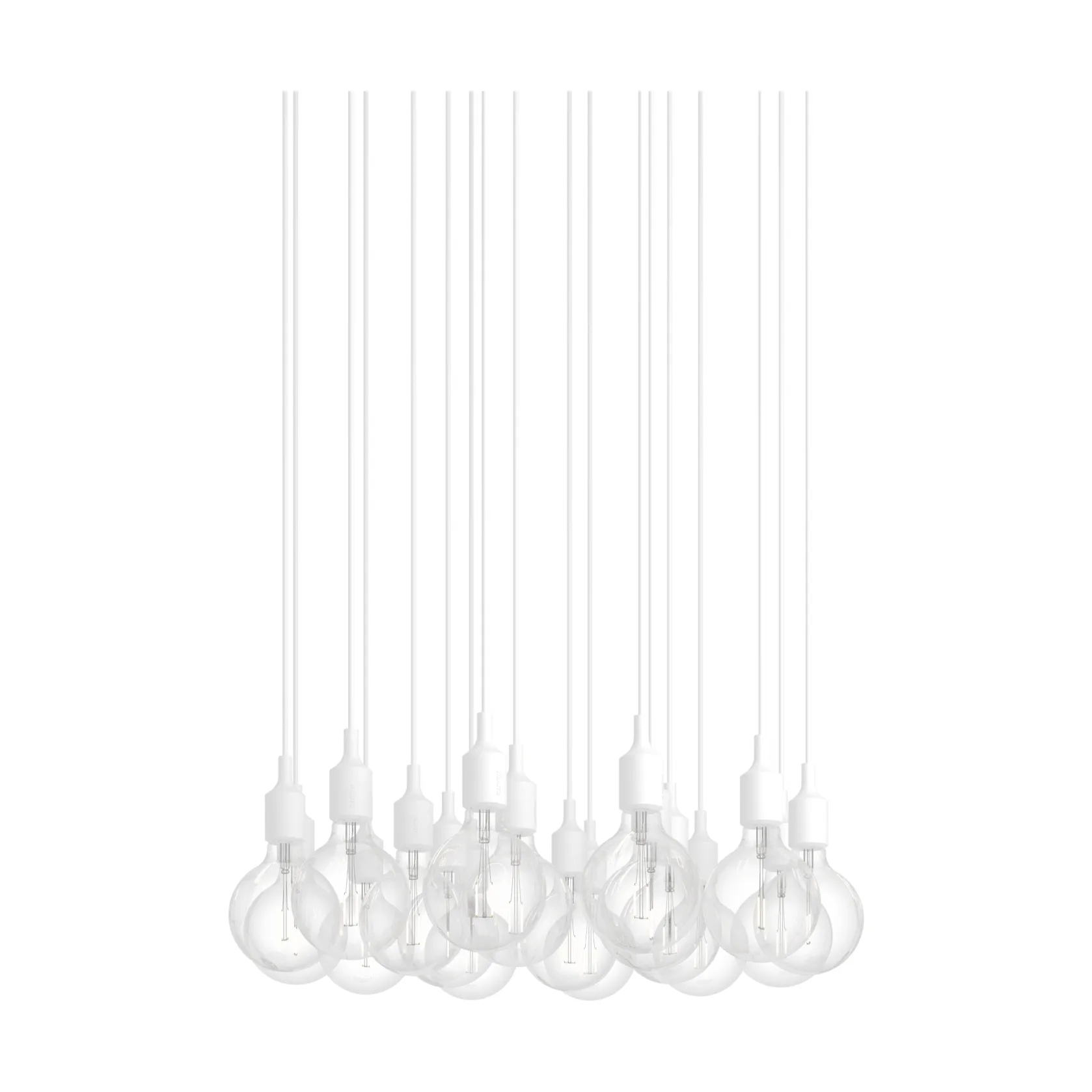 E27 Pendant Cluster 18 Pendelleuchte, Weiß Muuto