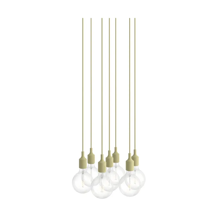 E27 Pendant Cluster 7 Pendel - Beige Grün - Muuto