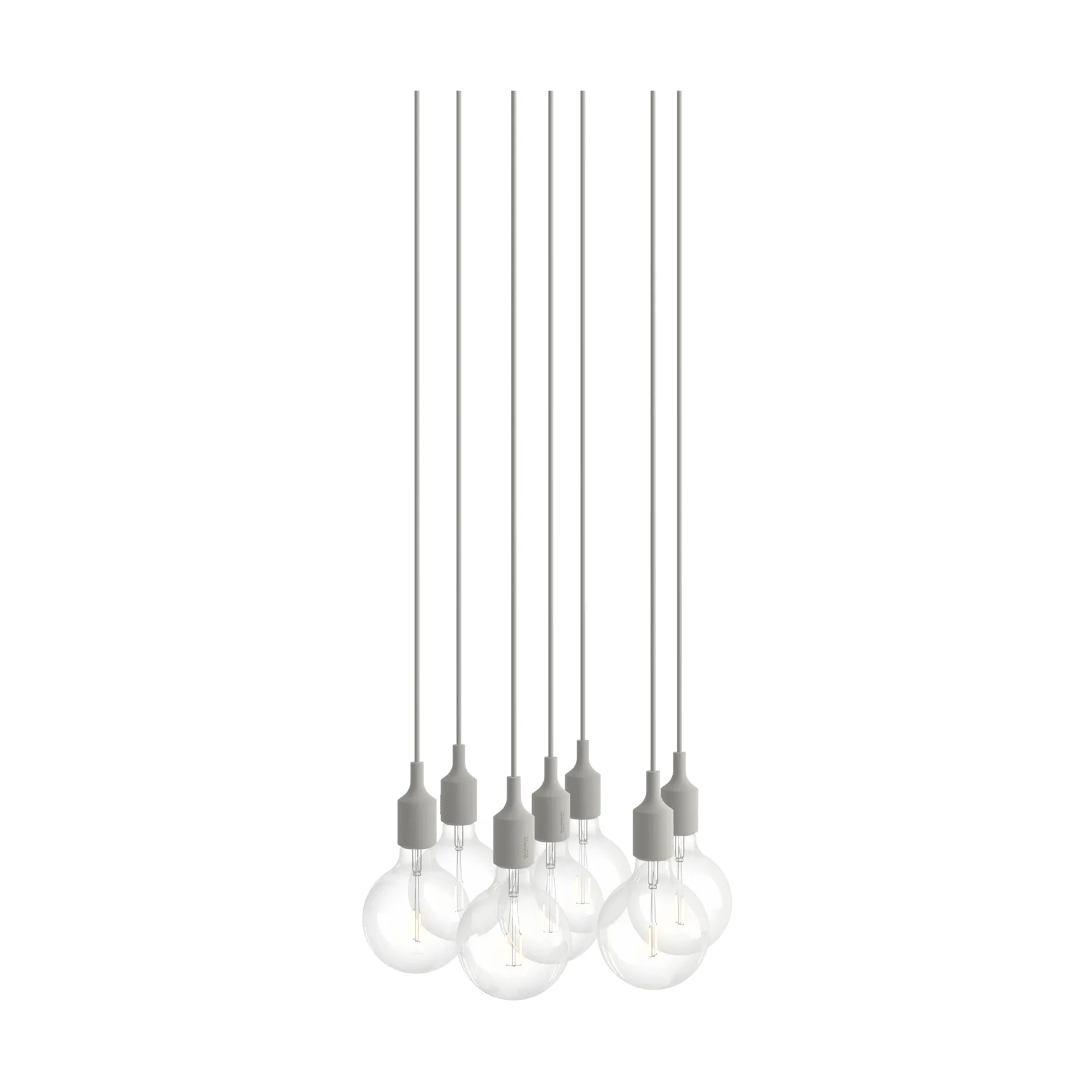 E27 Pendant Cluster 7 Pendel, Hellgrau Muuto