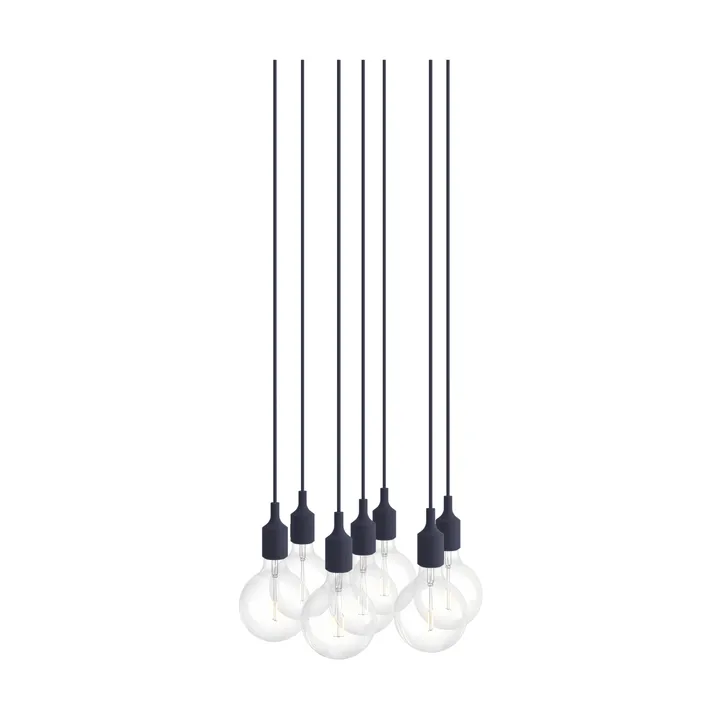 E27 Pendant Cluster 7 Pendel - Mitternachtsblau - Muuto
