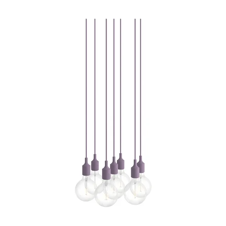 E27 Pendant Cluster 7 Pendel - Staubiges Lila - Muuto