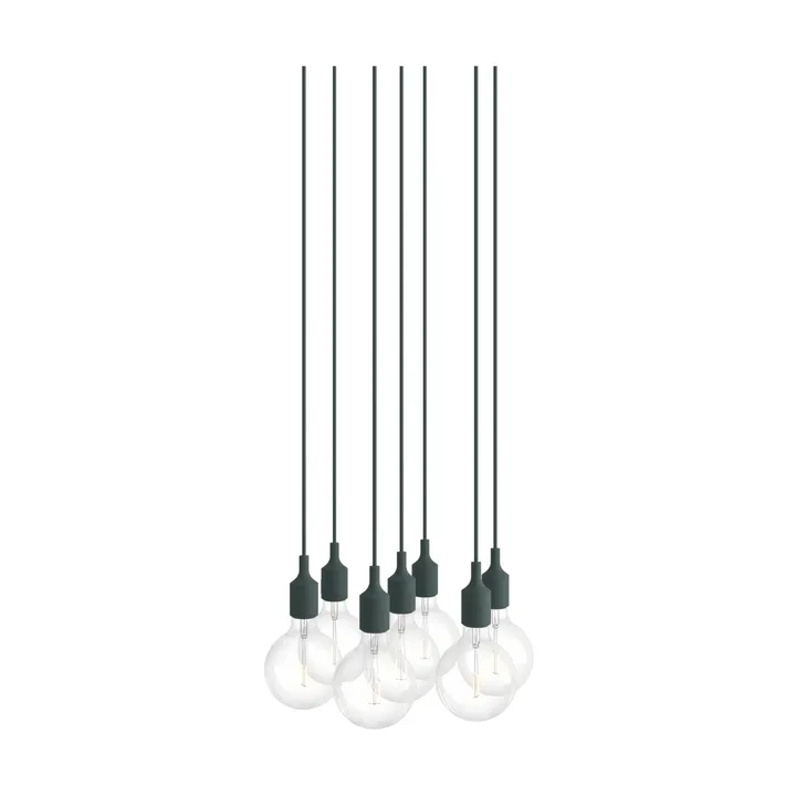 E27 Pendant Cluster 7 Pendelleuchte - Dunkelgrün - Muuto
