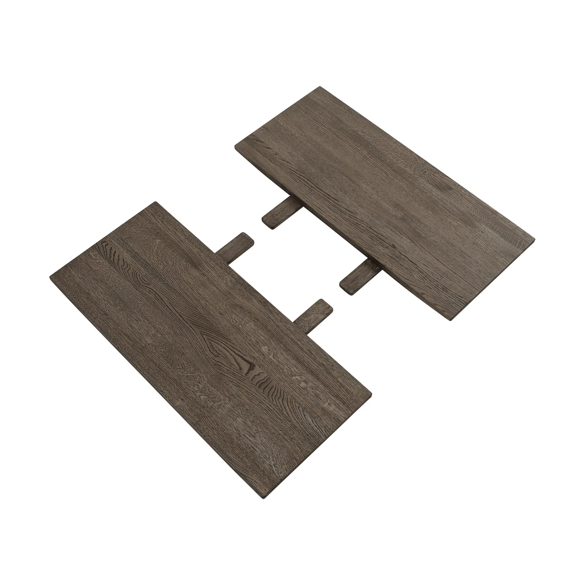Earnest Extendable Einlegeplatten Set aus 2, Dark oiled oak Muuto