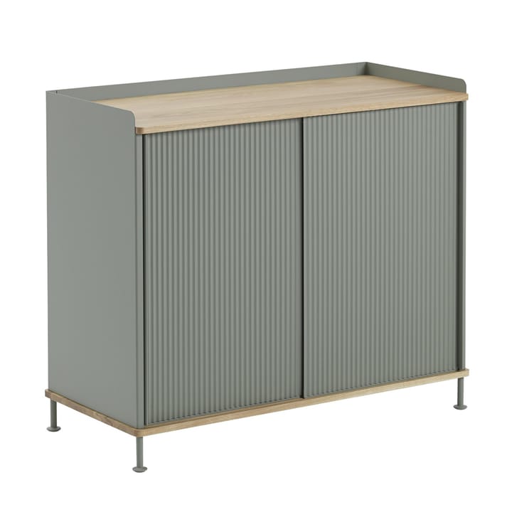 Enfold Sideboard hoch, Oak-dusty green Muuto
