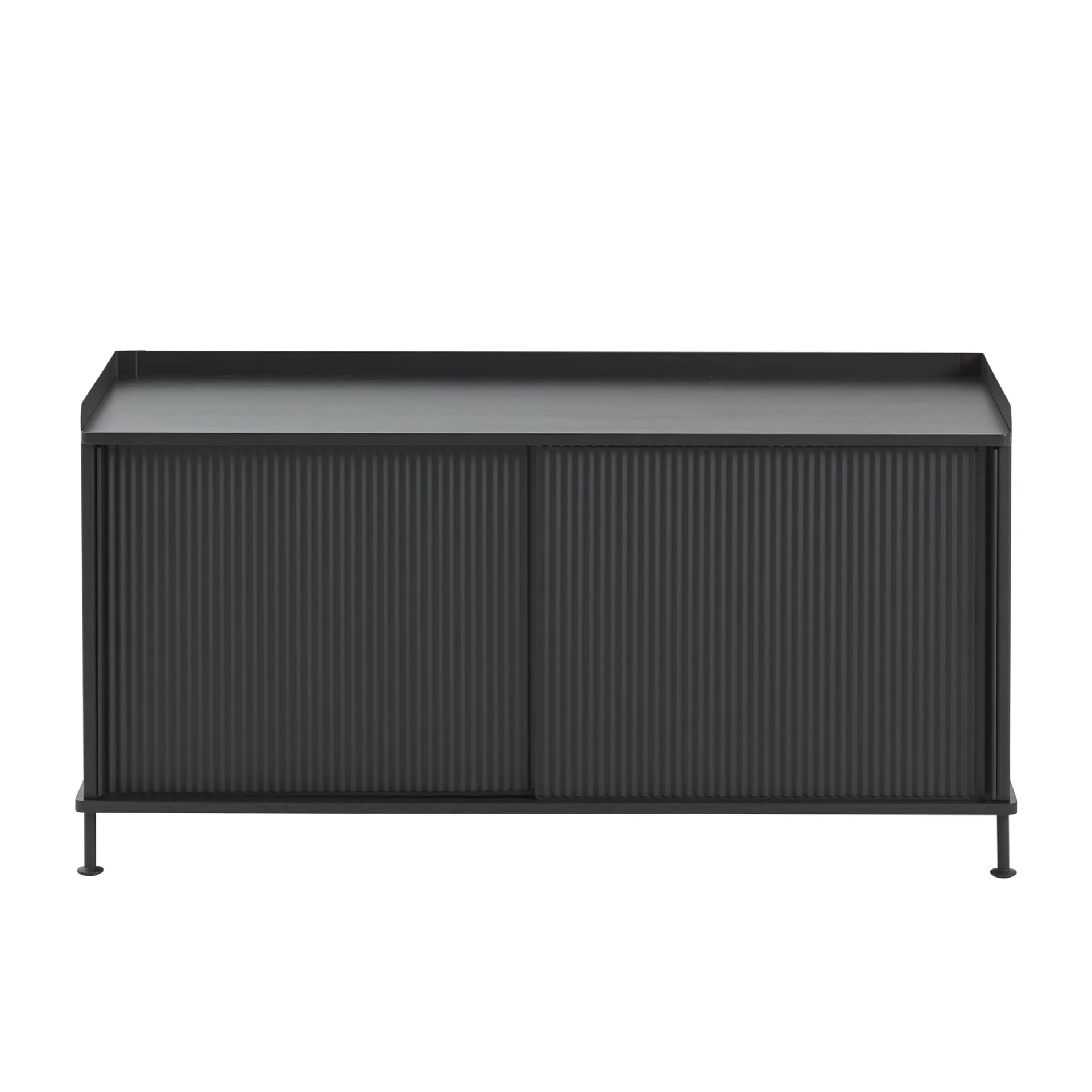 Enfold Sideboard niedrig 125x45x63 cm, Black-Black Muuto