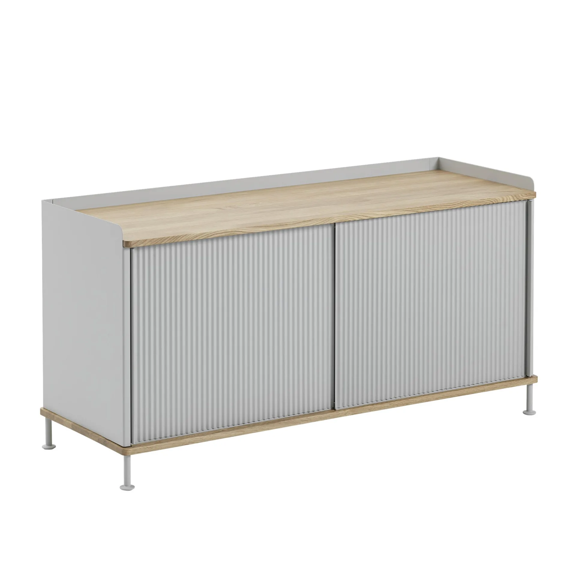 Enfold Sideboard niedrig 125x45x63 cm, Oak-Grey Muuto