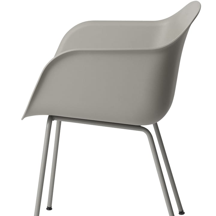 Fiber Armlehnstuhl tube base, Remix 433-grey Muuto