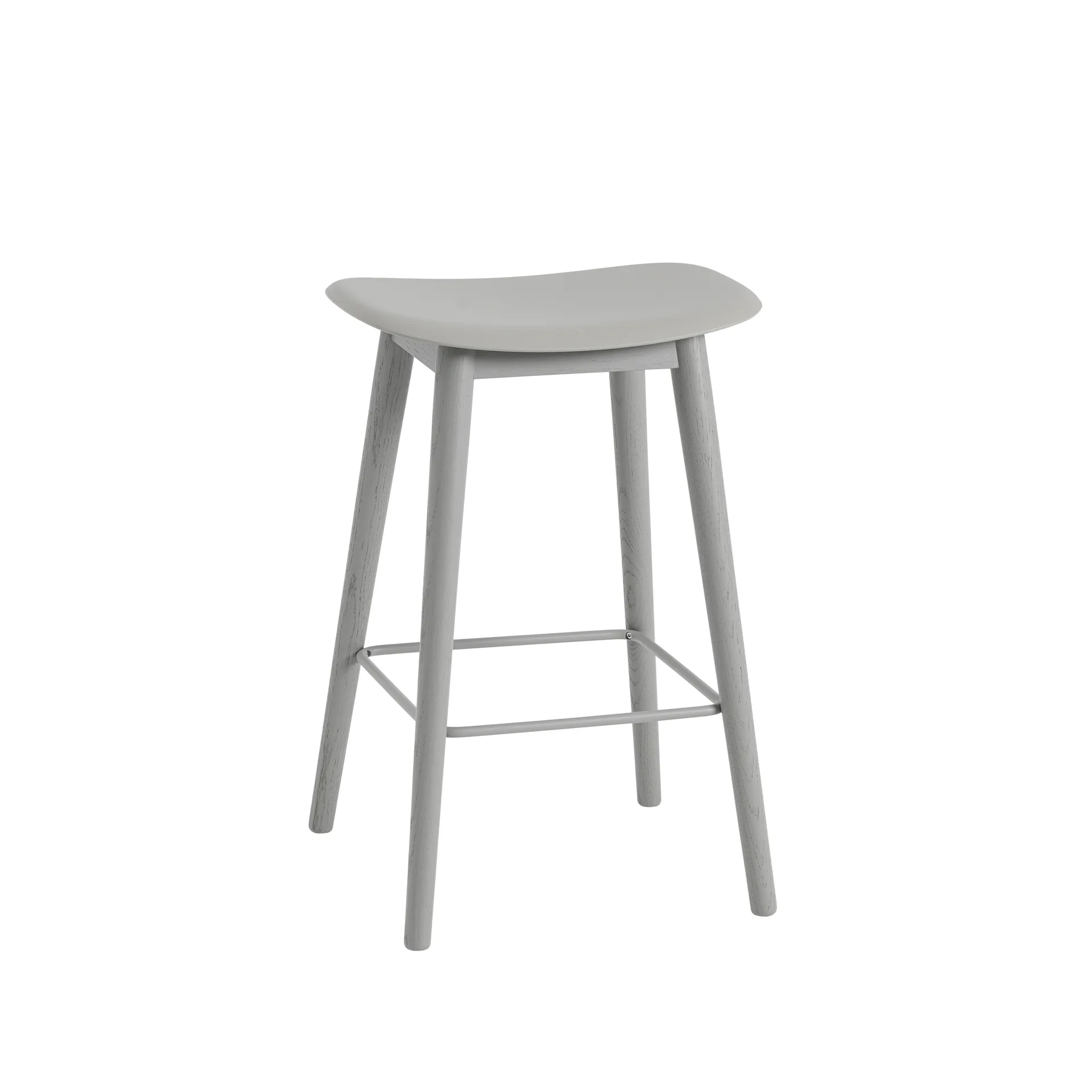 Fiber counter Stuhl 65 cm, Grey, Graue Beine Muuto