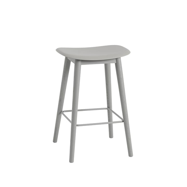 Fiber counter Stuhl 65 cm - Grey, Graue Beine - Muuto