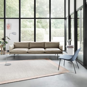 Fiber lounge Sessel mit Stahlbeinen - Divina 154-Black - Muuto